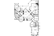 Mediterranean Style House Plan - 3 Beds 4 Baths 4009 Sq/Ft Plan #930-110 