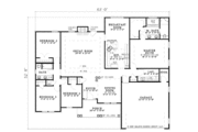 Ranch Style House Plan - 4 Beds 2 Baths 2148 Sq/Ft Plan #17-2734 