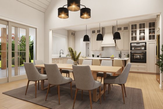 Interior - Dining Room for Farmhouse House Plan #430-378 - 4 bed, 3.5 bath