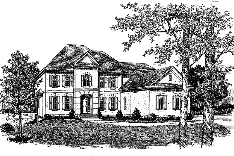 House Design - Colonial Exterior - Front Elevation Plan #453-421