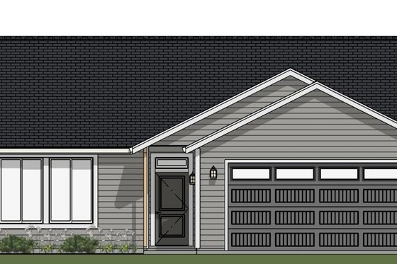 Exterior - Front Elevation 3 for Ranch House Plan #943-59 - 3 bed, 2 bath