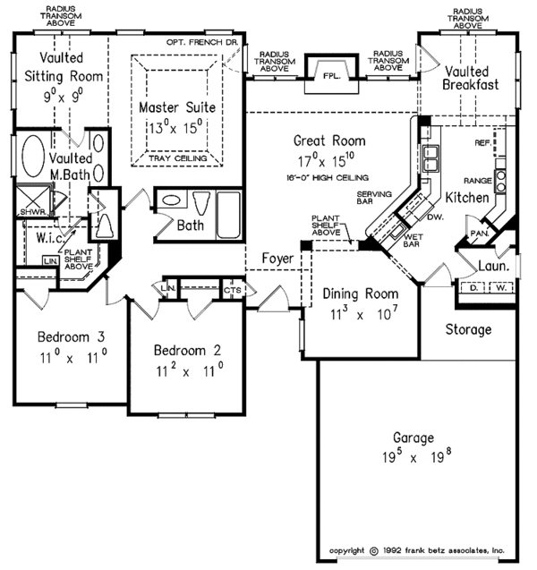 Architectural House Design - Mediterranean Floor Plan - Main Floor Plan #927-68