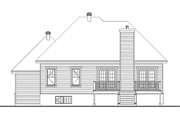 Country Style House Plan - 2 Beds 1 Baths 1387 Sq/Ft Plan #23-2526 Exterior 