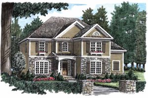 Country Exterior - Front Elevation Plan #927-842