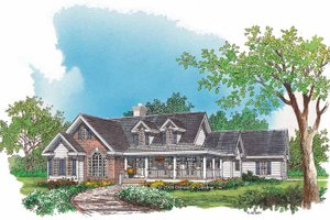 Exterior - Front Elevation 3 for Country House Plan #929-793 - 4 bed, 2.5 bath
