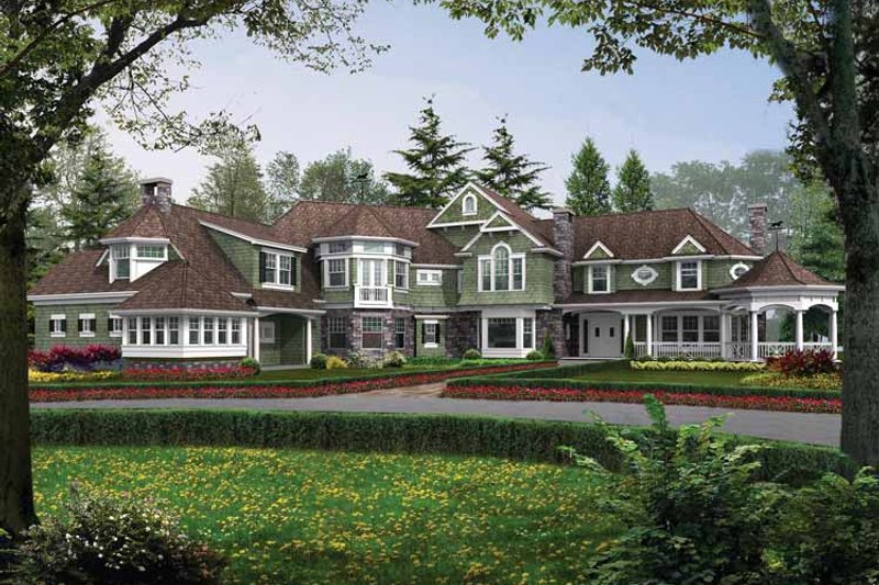 Architectural House Design - Craftsman Exterior - Front Elevation Plan #132-246