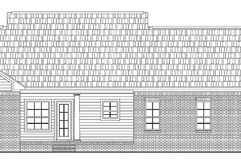 Dream House Plan - Exterior - Rear Elevation for Country House Plan #21-404 - 3 bed, 2 bath