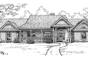 Architectural House Design - Exterior - Front Elevation for Victorian House Plan #310-1114 - 4 bed, 2.5 bath