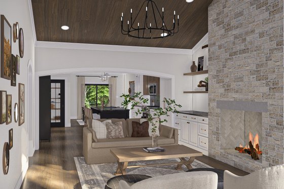 Modern Style House Plan - 2 Beds 1 Baths 1231 Sq/Ft Plan #455-478 ...