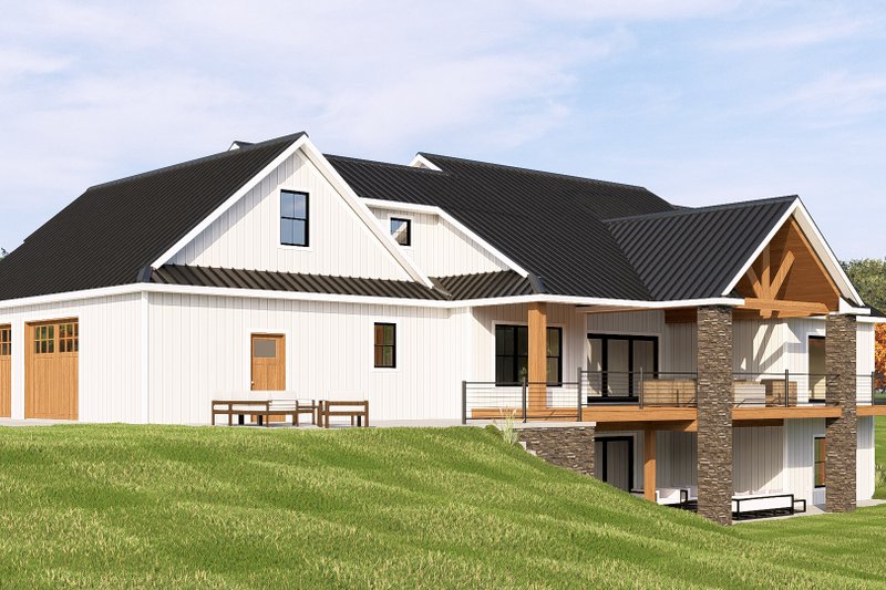 Dream House Plan - Exterior - Rear Elevation for Farmhouse House Plan #1064-122 - 3 bed, 2.5 bath