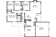 Contemporary Style House Plan - 4 Beds 2 Baths 1780 Sq/Ft Plan #60-772 