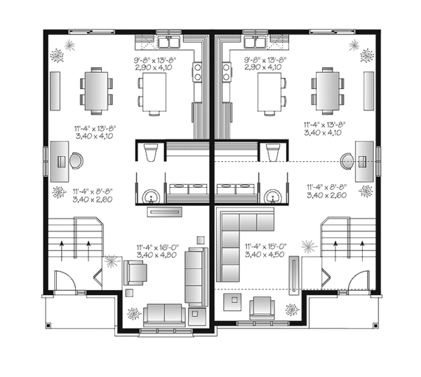 Home Plan - Traditional Floor Plan - Main Floor Plan #23-2496
