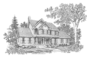 Country Style House Plan - 3 Beds 2.5 Baths 2203 Sq/Ft Plan #929-378 