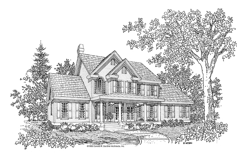 Country Style House Plan - 3 Beds 2.5 Baths 2203 Sq/Ft Plan #929-378 ...