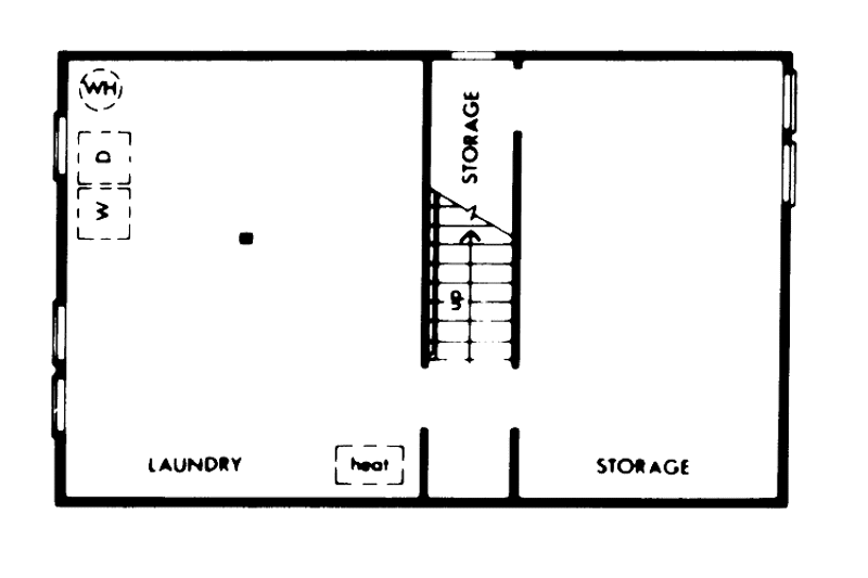 Dream House Plan - Floor Plan - Lower Floor 1 for Prairie House Plan #320-1226 - 3 bed, 2 bath