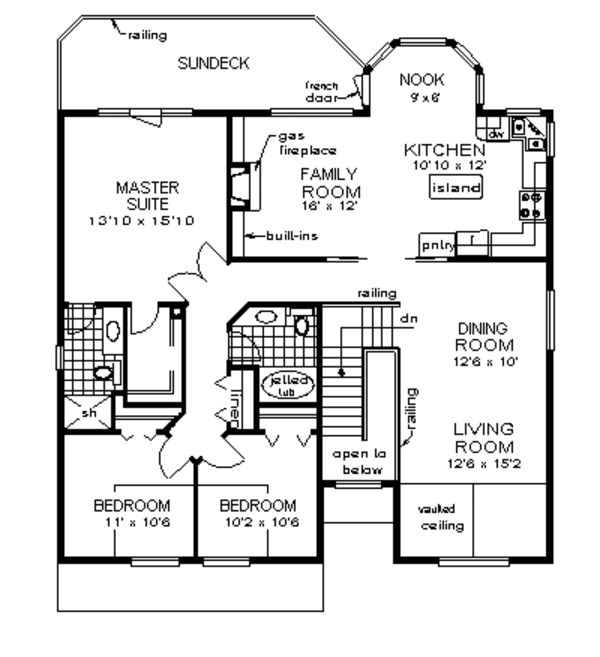 Home Plan - European Floor Plan - Main Floor Plan #18-228
