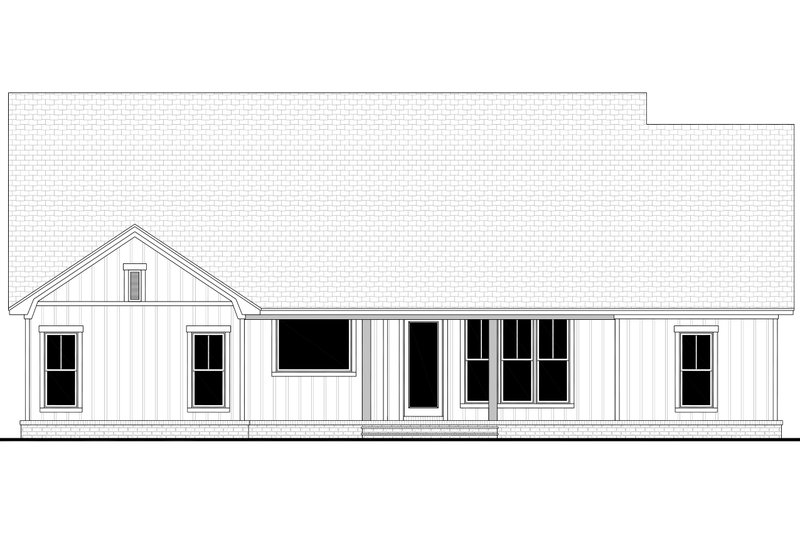 House Blueprint - Exterior - Rear Elevation for Farmhouse House Plan #430-281 - 3 bed, 2.5 bath