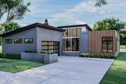 Modern Style House Plan - 2 Beds 2 Baths 1890 Sq/Ft Plan #455-748 Exterior 