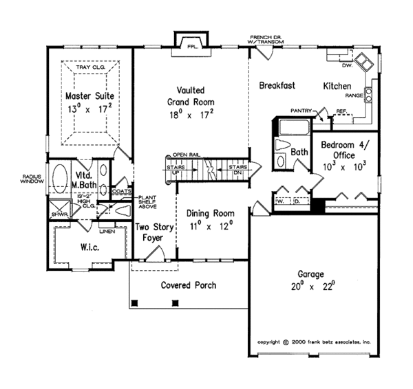 Colonial Floor Plan - Main Floor Plan #927-724