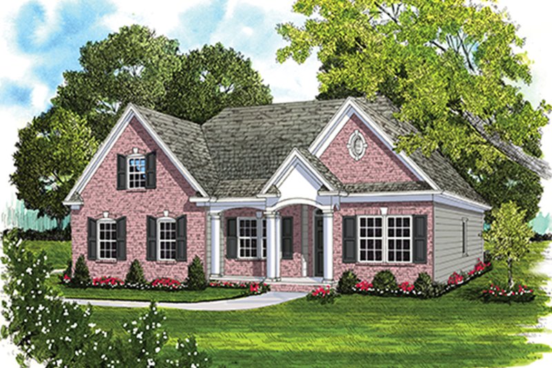 Home Plan - Exterior - Front Elevation 3 for Ranch House Plan #453-632 - 4 bed, 3 bath