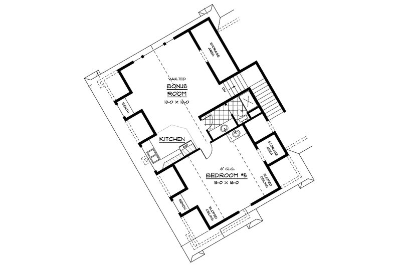 Architectural House Design - Floor Plan - Other Floor for European House Plan #51-690 - 5 bed, 4 bath