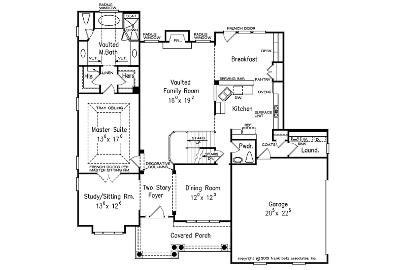 Dream House Plan - Floor Plan - Main Floor for Country House Plan #927-626 - 3 bed, 2.5 bath