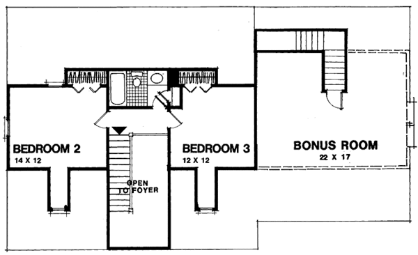 Dream House Plan - Country Floor Plan - Upper Floor Plan #56-653