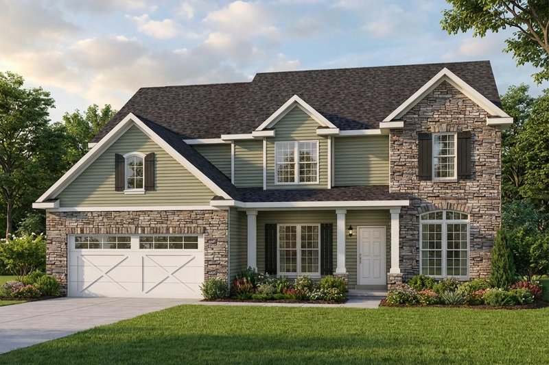Home Plan - Traditional Exterior - Front Elevation Plan #22-543