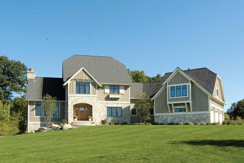 Home Plan - Exterior - Front Elevation 4 for European House Plan #928-102 - 3 bed, 2.5 bath