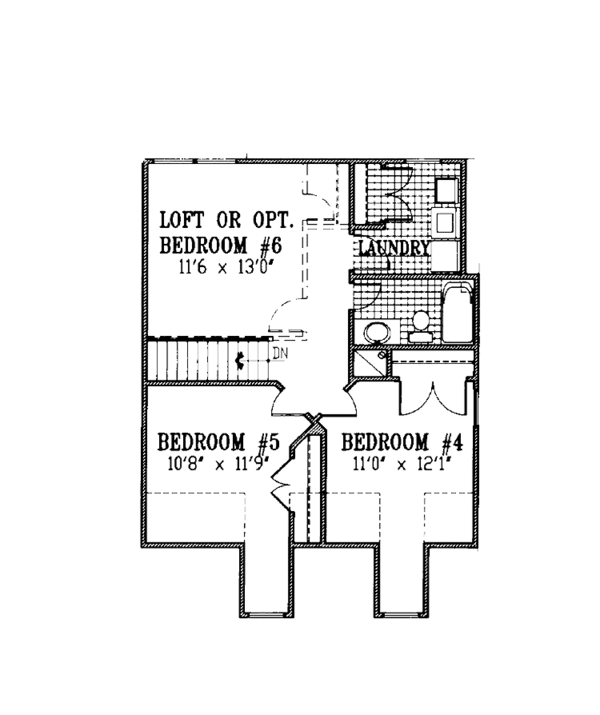 Home Plan - Country Floor Plan - Upper Floor Plan #953-122