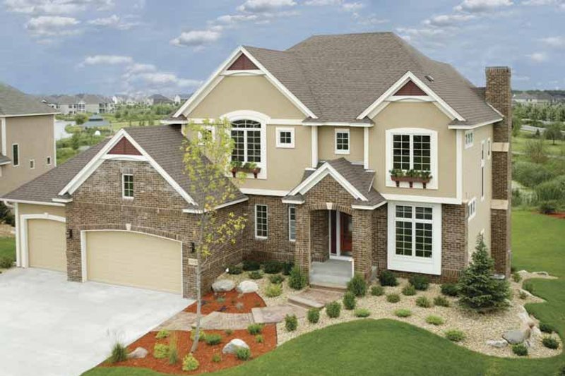 Dream House Plan - Exterior - Front Elevation 3 for Traditional House Plan #320-1002 - 3 bed, 2.5 bath