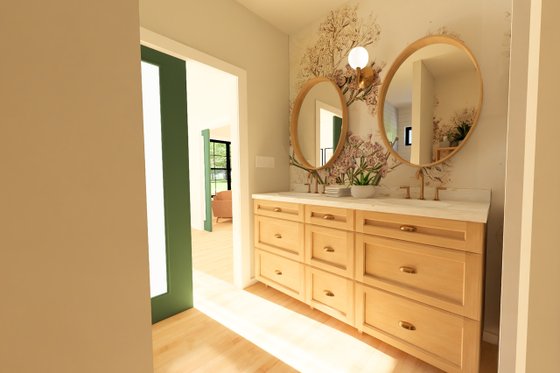 Interior - Master Bathroom for Farmhouse House Plan #126-271 - 3 bed, 2 bath