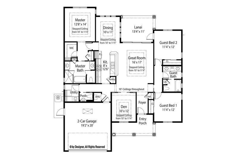 Home Plan - Floor Plan - Main Floor for Country House Plan #938-32 - 3 bed, 2.5 bath
