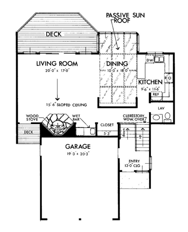 House Plan Design - Prairie Floor Plan - Main Floor Plan #320-1190
