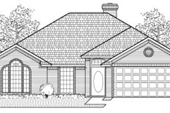 Exterior - Front Elevation 3 for Traditional House Plan #65-291 - 4 bed, 2 bath