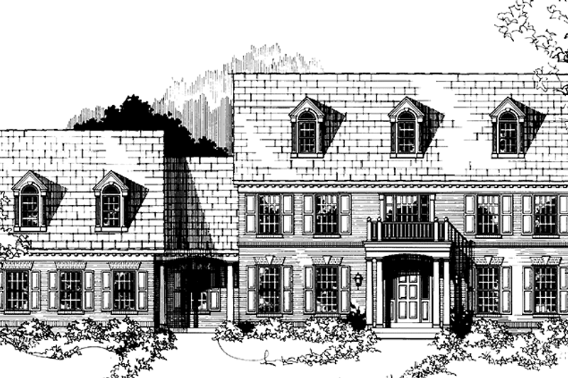 House Plan Design - Colonial Exterior - Front Elevation Plan #953-60