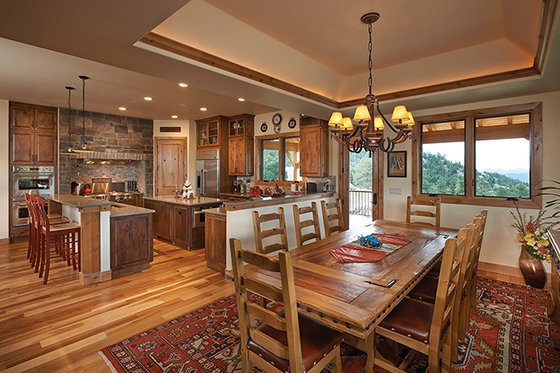 Interior - Dining Room for Craftsman House Plan #942-30 - 4 bed, 4.5 bath