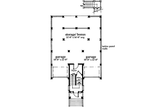 Floor Plan - Lower Floor for Country House Plan #930-69 - 2 bed, 2.5 bath