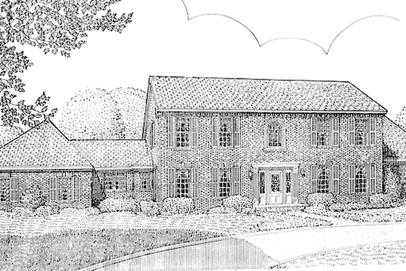 Dream House Plan - Colonial Exterior - Front Elevation Plan #968-40