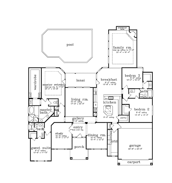 Home Plan - Country Floor Plan - Main Floor Plan #973-5