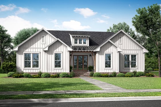 Exterior - Front Elevation 3 for Farmhouse House Plan #430-278 - 3 bed, 2.5 bath