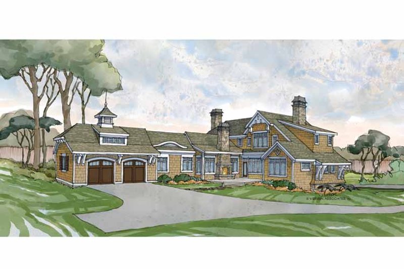 Dream House Plan - Exterior - Rear Elevation 1 for Craftsman House Plan #928-235 - 4 bed, 4.5 bath