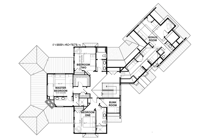 Architectural House Design - Floor Plan - Upper Floor for Country House Plan #928-290 - 3 bed, 4 bath