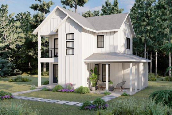 Exterior - Other Elevation 1 for Farmhouse House Plan #1105-2 - 2 bed, 1 bath