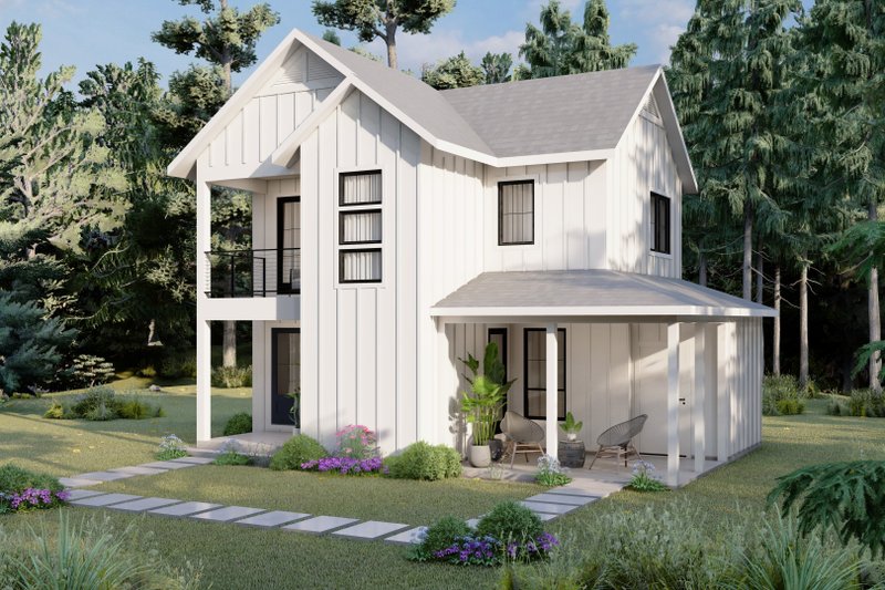Home Plan - Exterior - Other Elevation 1 for Farmhouse House Plan #1105-2 - 2 bed, 1 bath