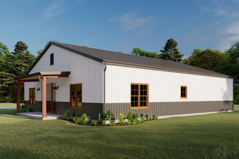 Architectural House Design - Exterior - Other Elevation for Barndominium House Plan #1092-61 - 3 bed, 2 bath