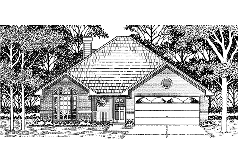 Home Plan - Ranch Exterior - Front Elevation Plan #42-441