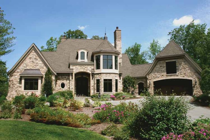 Home Plan - Tudor Exterior - Front Elevation Plan #928-61