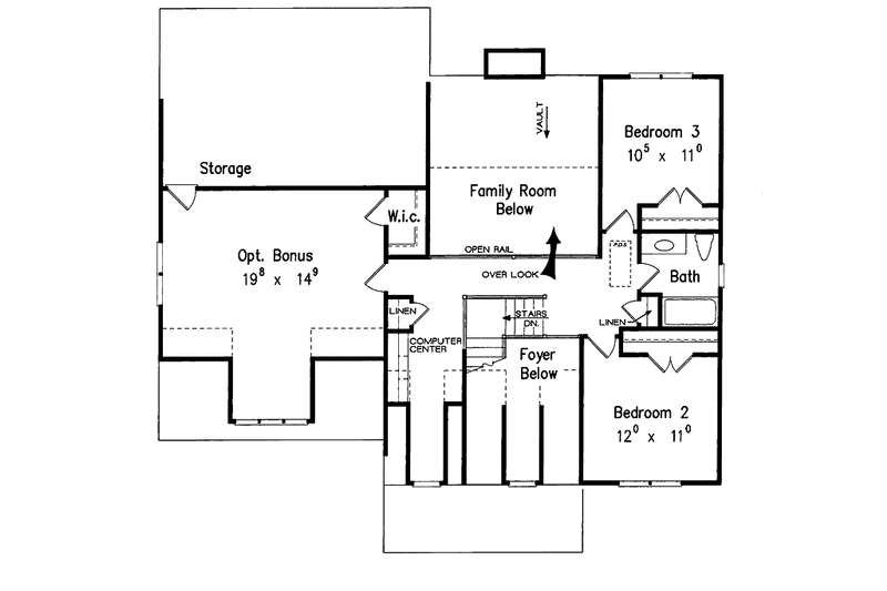 Home Plan - Floor Plan - Upper Floor for Country House Plan #927-611 - 3 bed, 2.5 bath