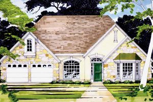 Home Plan - Exterior - Front Elevation for Country House Plan #472-31 - 3 bed, 2.5 bath